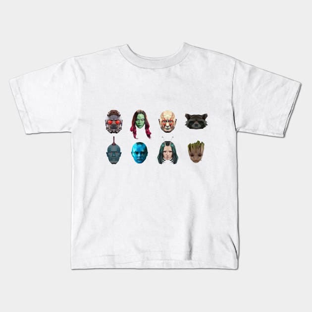 Guardians Of the Galaxy Poly (orizzontal) Kids T-Shirt by CriSan